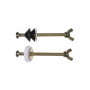 Edm Juego 2 Tornillos Cisterna WC Latón Dorado 8,5 cm