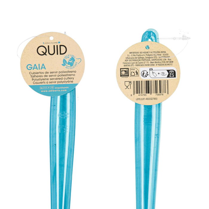 Set 2 Cubiertos Poliestireno Gaia Quid 28x6x0,5 cm