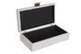 DKD Home Decor Set de 2 Cajas de Almacenaje Blanco y Marrón