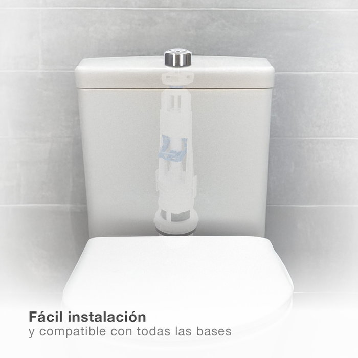 Gifont Descargador de inodoro con pulsador interrumpible