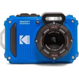 Kodak Pixpro WPZ2BL6 Cámara Digital 16MP Zoom Óptico 4x Resistente al Agua con 2 Baterías y MicroSD Azul