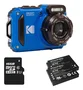 Kodak Pixpro WPZ2 Cámara Digital Sumergible 16,76 MP Azul con 2 Baterías y MicroSD