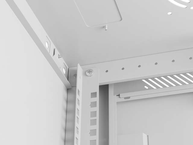 Lanberg Armario Rack de Pared 19 pulg 4U 600x600 gris