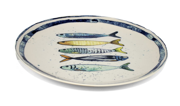 La Mediterranea Plato Llano Melamina Brillo Peixe 25.5cm La Mediterranea Plato Llano Melamina Brillo Peixe 25.5cm