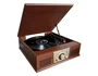 SUNSTECH PXR32WD Tocadiscos de Madera con Bluetooth, Radio y Conversor MP3
