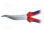 KNIPEX Alicates de punta semiredonda y curva 200 mm