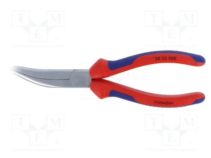 KNIPEX Alicates de punta semiredonda y curva 200 mm