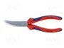 KNIPEX Alicates de punta semiredonda y curva 200 mm