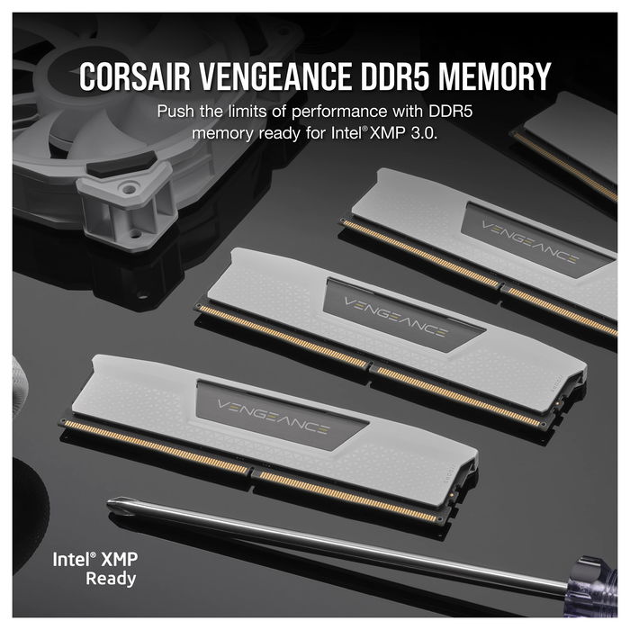 Corsair CMK64GX5M2B6000Z30W Kit 64GB DDR5 6000MHz CL30 (2x32GB) Blanco