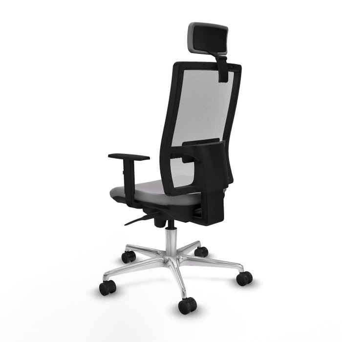 PIQUERAS Y CRESPO Silla de oficina Horna con Mecanismo Sincro Gris y Blanco PIQUERAS Y CRESPO Silla de oficina Horna con Mecanismo Sincro Gris y Blanco