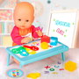 Nenuco Nenuco Smart School NFN97000 Muñeca Bebé con Mesa de Luz Multicolor para Jugar a Ser Profesora +3 Años