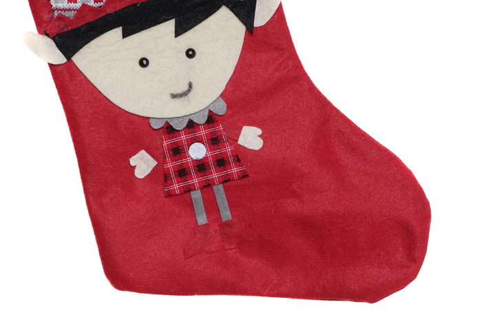 DKD Home Decor Calcetín Poliéster Rojo