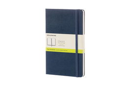 Cuaderno Moleskine Clasico Tapa Dura 13X21 240H 70Gr. Lisa Con Goma Azul
