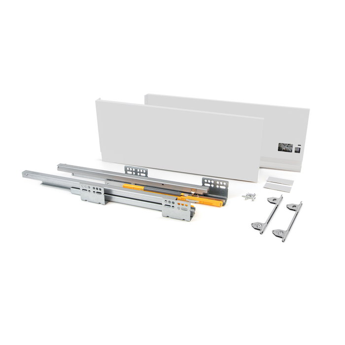 Emuca Kit Cajón Exterior Concept para Altura 185 mm y Profundidad 500 mm