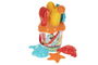 Color Baby Cubo Playa 18 cm Summer Sea con Pala, Rastrillo y Regadera en Red