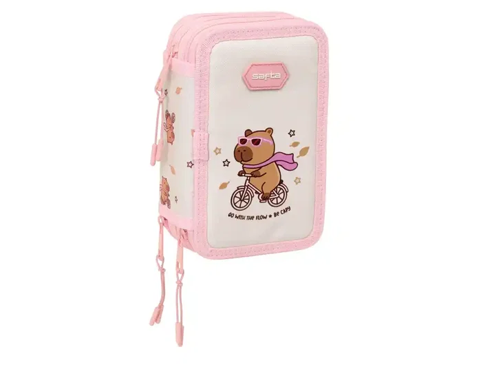 Safta Plumier Capibara Triple Cremallera 37 Piezas Safta Plumier Capibara Triple Cremallera 37 Piezas