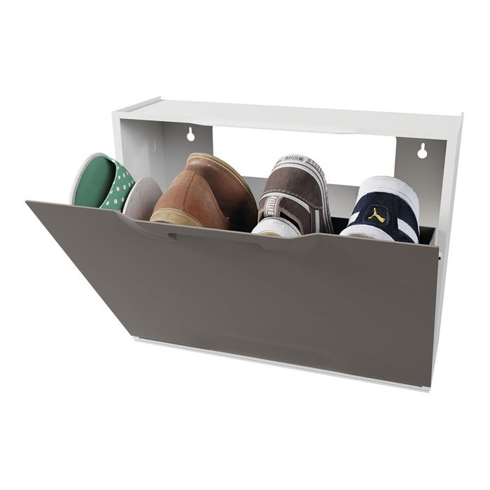 Art Plast Zapatero apilable de polipropileno marrón 51 x 17,3 x 40,1 cm