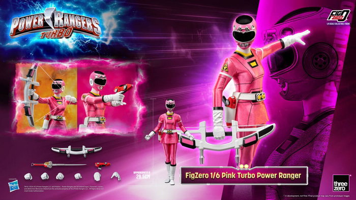 Power Rangers Turbo Figura FigZero 1/6 Pink Turbo Power Ranger 30 cm Power Rangers Turbo Figura FigZero 1/6 Pink Turbo Power Ranger 30 cm