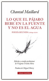 GALAXIA GUTENBERG, Lo que el pájaro bebe en la fuente y no es el agua, Chantal Maillard - GALAXIA GUTENBERG