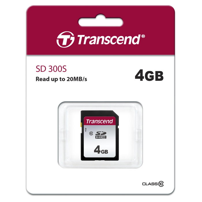Transcend Tarjeta SDHC 300S 4GB Clase 10 Transcend Tarjeta SDHC 300S 4GB Clase 10