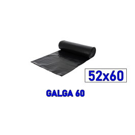 ROYAL MAYLINE, S.L. Rollo de 25 bolsas de basura ecológicas negras 52x60 cm