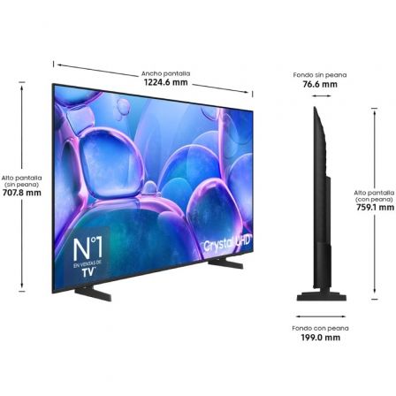 Samsung Televisor Crystal UHD TU55U7005FKXXC 55" UltraHD 4K Smart TV