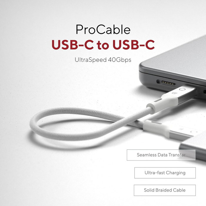 Cable USB Linq Byelements LQCU4030 Blanco