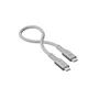 LINQ LQCU4030 Cable USB-C a USB-C 0.3m Blanco de Alta Velocidad 40 Gbit/s y Power Delivery de 240 W