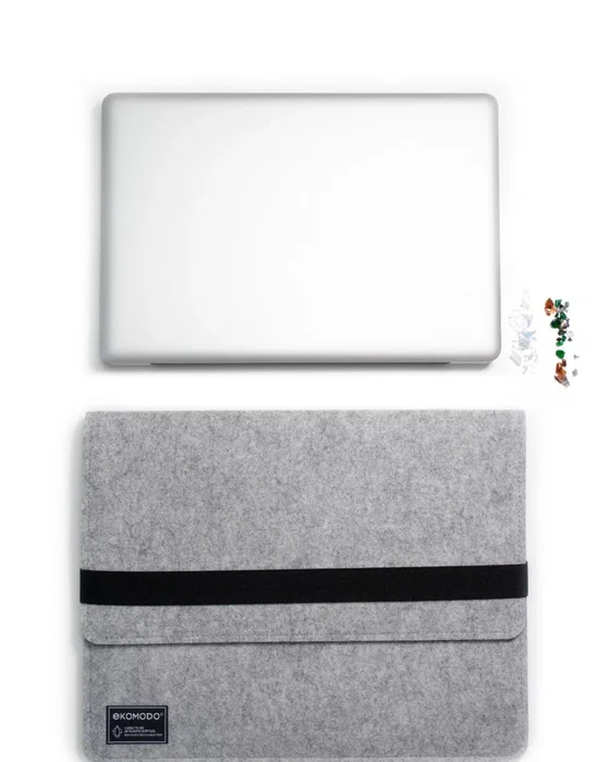 EKOMODO HR-013 Funda para Portátil 38.1 cm (15") Negro Gris, Compatible Universal, Hecha de Poliéster Reciclado y Caucho, Diseño Minimalista y Ecológico EKOMODO HR-013 Funda para Portátil 38.1 cm (15") Negro Gris, Compatible Universal, Hecha de Poliéster Reciclado y Caucho, Diseño Minimalista y Ecológico