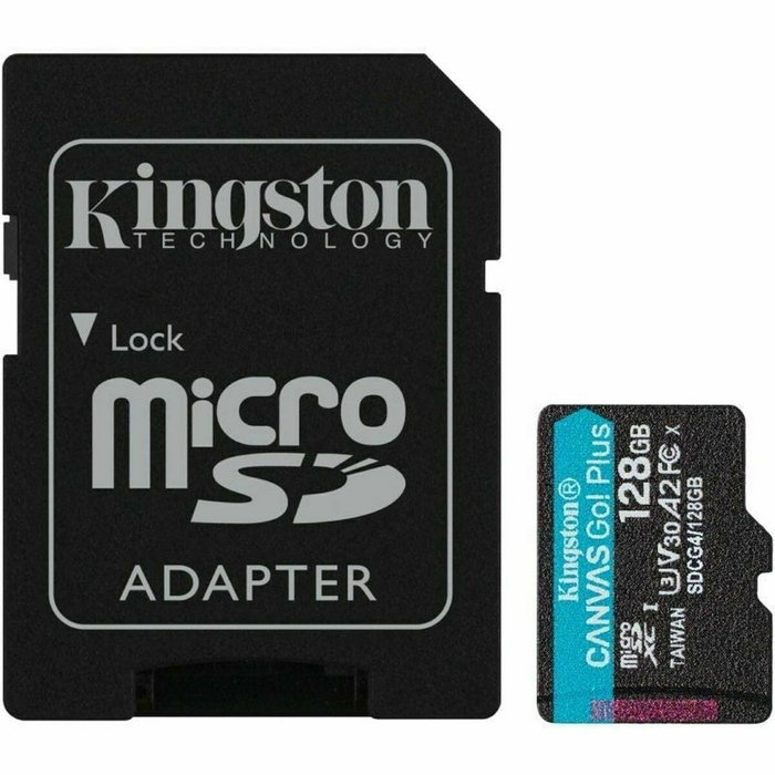 Kingston Canvas Go! Plus 128 GB microSDXC A2 U3 V30 con adaptador Kingston Canvas Go! Plus 128 GB microSDXC A2 U3 V30 con adaptador