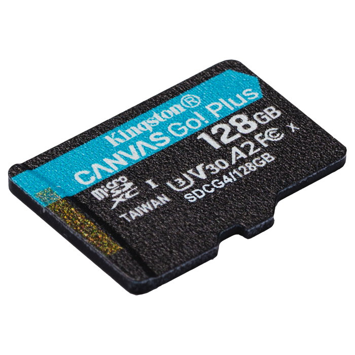 Kingston Canvas Go! Plus 128 GB microSDXC A2 U3 V30 con adaptador Kingston Canvas Go! Plus 128 GB microSDXC A2 U3 V30 con adaptador