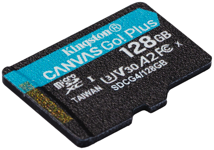 Kingston Canvas Go! Plus 128 GB microSDXC A2 U3 V30 con adaptador Kingston Canvas Go! Plus 128 GB microSDXC A2 U3 V30 con adaptador