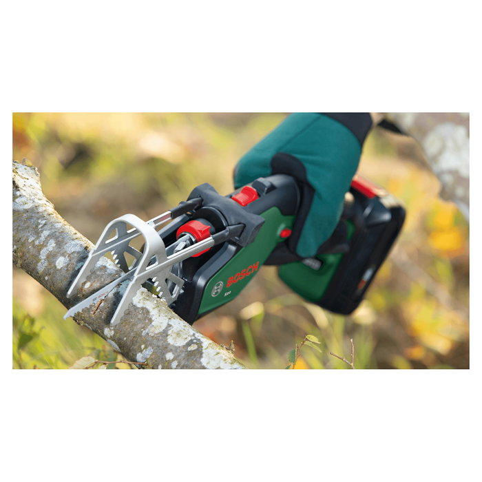 Bosch KEO Sierra de Poda Inalámbrica a Batería 18V, Hoja 8 cm, 2300 SPM, Color Verde, Con Empuñadura Cilíndrica, 1.4 kg, Modelo Akku-Astsäge