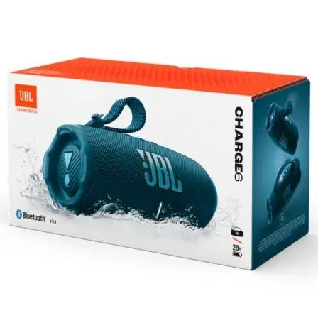 JBL Charge 6 Altavoz Portátil Bluetooth 45W Color Azul con Hasta 28 Horas de Reproducción