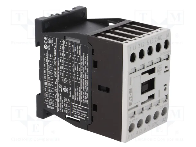 EATON ELECTRIC Contactor DILM15 3-polar 24VAC 15A EATON ELECTRIC Contactor DILM15 3-polar 24VAC 15A