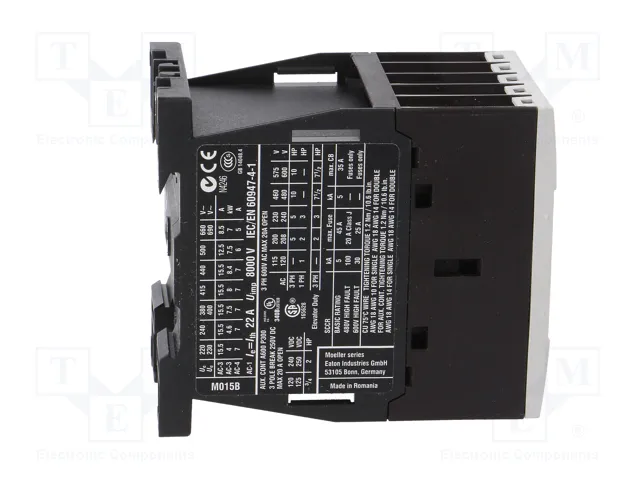 EATON ELECTRIC Contactor DILM15 3-polar 24VAC 15A EATON ELECTRIC Contactor DILM15 3-polar 24VAC 15A