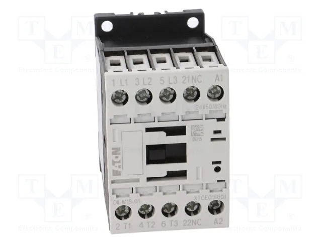 EATON ELECTRIC Contactor DILM15 3-polar 24VAC 15A EATON ELECTRIC Contactor DILM15 3-polar 24VAC 15A