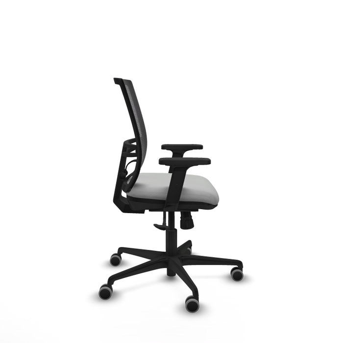 PIQUERAS Y CRESPO Silla de oficina Yunquera con mecanismo Sincro, Gris claro y Negro PIQUERAS Y CRESPO Silla de oficina Yunquera con mecanismo Sincro, Gris claro y Negro