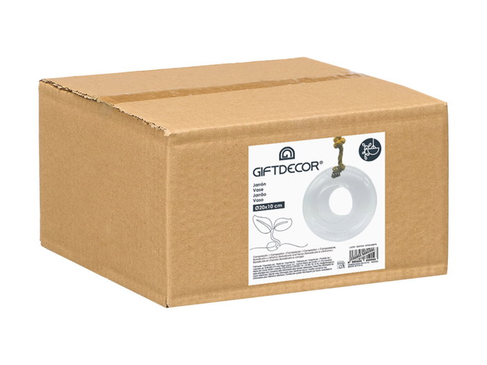 GIFTDECOR Jarrón Bola Colgar Cuerda Abombado Pequeño GIFTDECOR Jarrón Bola Colgar Cuerda Abombado Pequeño