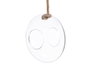 GIFTDECOR Jarrón Bola Colgar Cuerda Abombado Pequeño