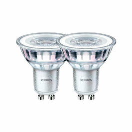 Philips Bombilla LED Classic GU10 4,6W 355 lm 2700K Pack de 2