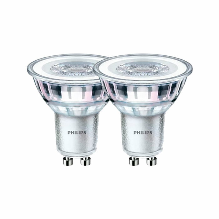 Philips Bombilla LED Classic GU10 4,6W 355 lm 2700K Pack de 2