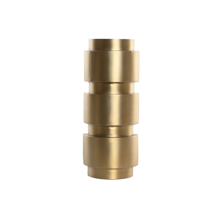 DKD Home Decor Lámpara Aplique de Acero Patinado Dorado Mate