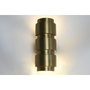 DKD Home Decor Lámpara Aplique de Acero Patinado Dorado Mate