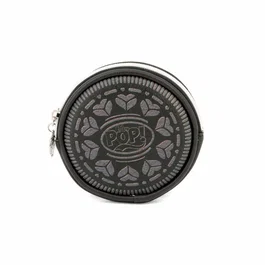 Oh My Pop Monedero Redondo Black Cookie Marrón 12 x 12 x 2 cm