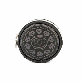 Oh My Pop Monedero Redondo Black Cookie Marrón 12 x 12 x 2 cm