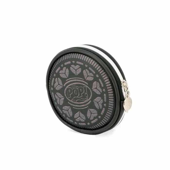 Oh My Pop Monedero Redondo Black Cookie Marrón 12 x 12 x 2 cm