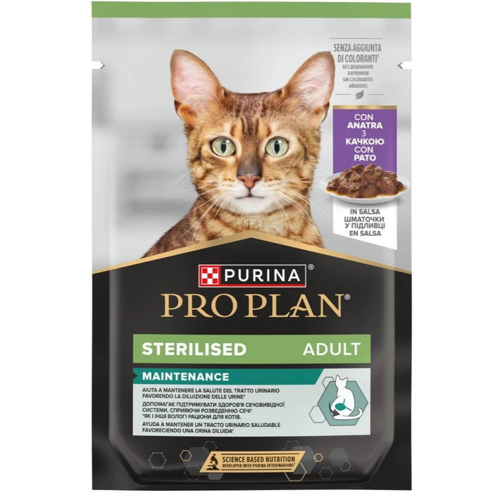 Purina Pro Plan Gato Adulto Esterilizado con Pato 26x85g Purina Pro Plan Gato Adulto Esterilizado con Pato 26x85g