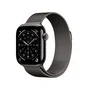 Apple Watch Series 11 42mm GPS + Cellular Titanio Negro Pizarra con Correa Milanese Loop