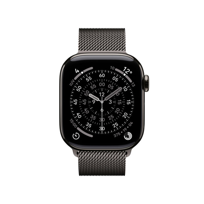 Apple Watch Series 11 42mm GPS + Cellular Titanio Negro Pizarra con Correa Milanese Loop